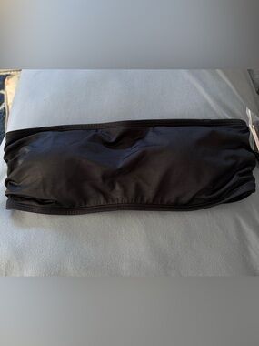 Victoria's Secret Black Bandeau Bikini Top with Removable Straps